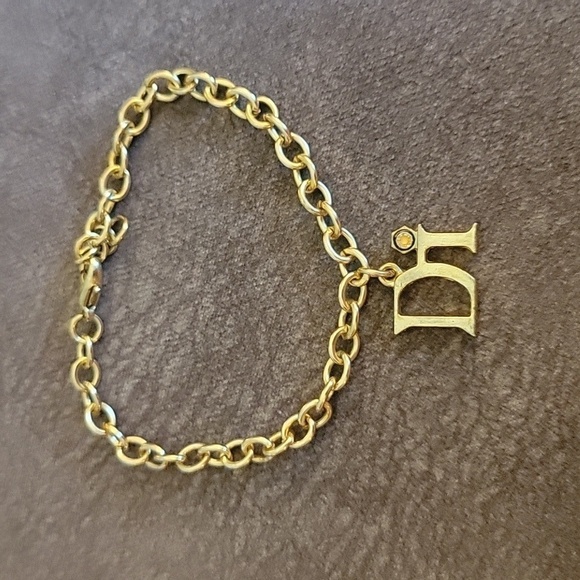 VTG DI Monogram Charm Chain Tennis Bracelet - Picture 5 of 7